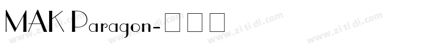 MAK Paragon字体转换